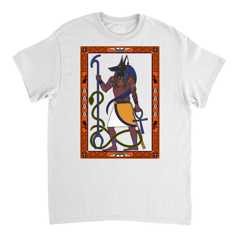 Anubis   Colour   Egyptian Art Classic T-shirt by zayenitecici | Artistshot