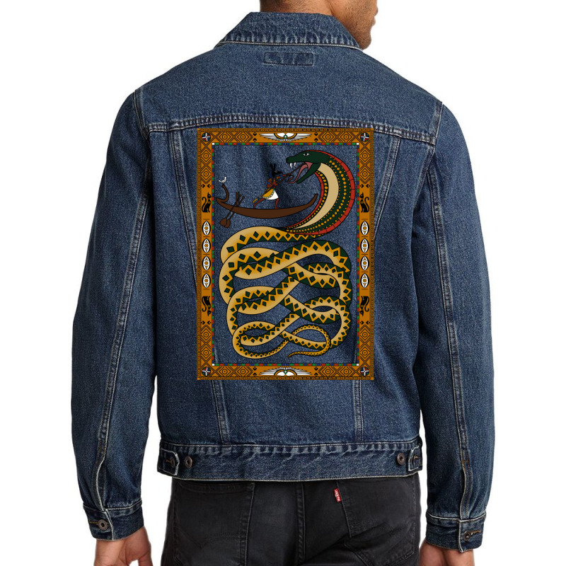 Apep Vs Seth   Egyptian Art Men Denim Jacket | Artistshot