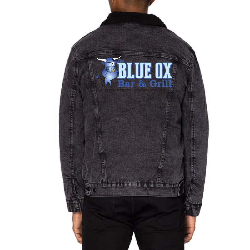 The Blue Ox Bar & Grill Unisex Sherpa-Lined Denim Jacket by daiktumlinay | Artistshot