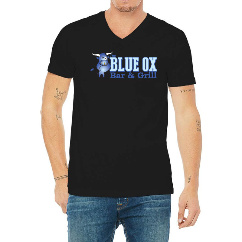 The Blue Ox Bar & Grill V-Neck Tee by daiktumlinay | Artistshot