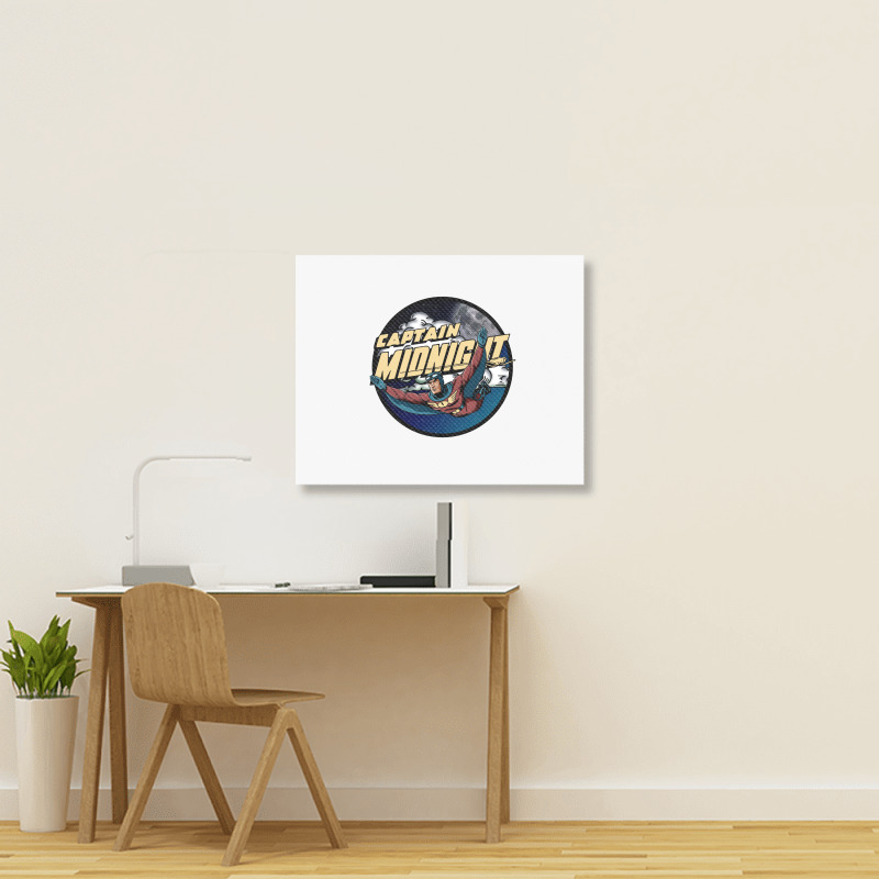 Captain Midnight Landscape Canvas Print | Artistshot