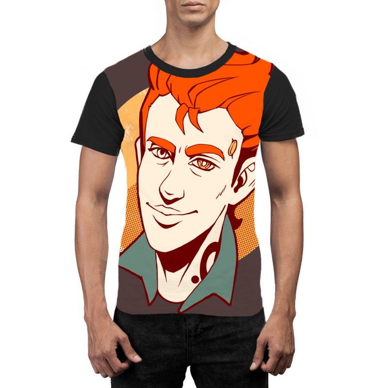 Atlas Rhys  In Warm Colors  Borderlands Fan Art Graphic T-shirt | Artistshot