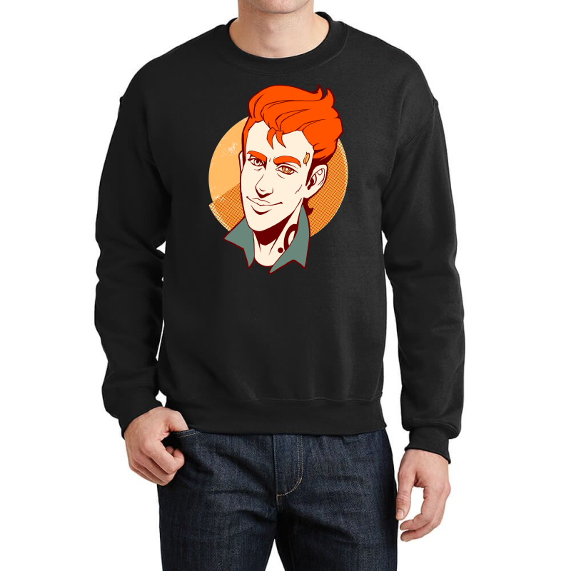 Atlas Rhys  In Warm Colors  Borderlands Fan Art Crewneck Sweatshirt | Artistshot