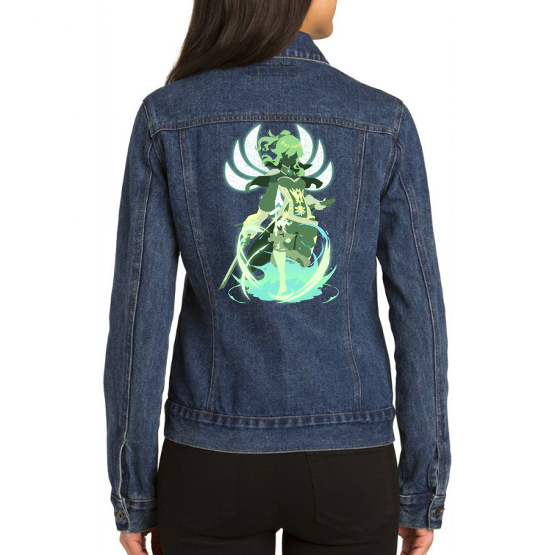 The Dandelion Knight Ladies Denim Jacket by daiktumlinay | Artistshot