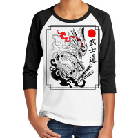 Samurai Bushido Warrior Japanese Katana Sword T Shirt Youth 3/4 Sleeve | Artistshot