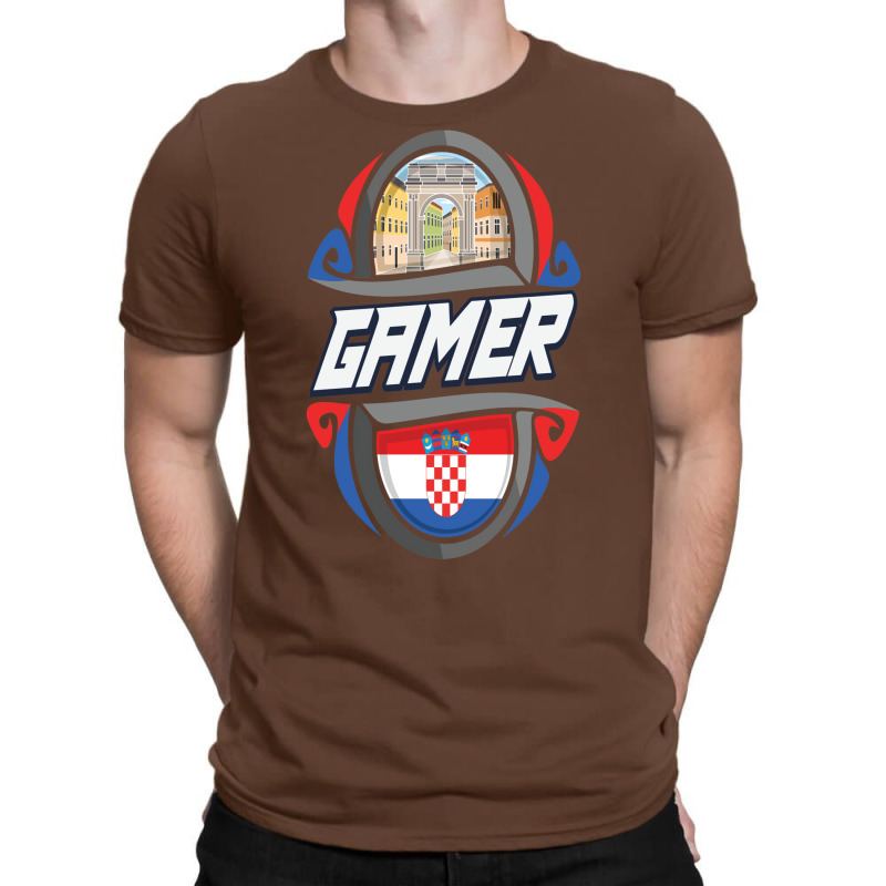 Croatia Gamer Croatian T-Shirt by gotlhesiranir | Artistshot