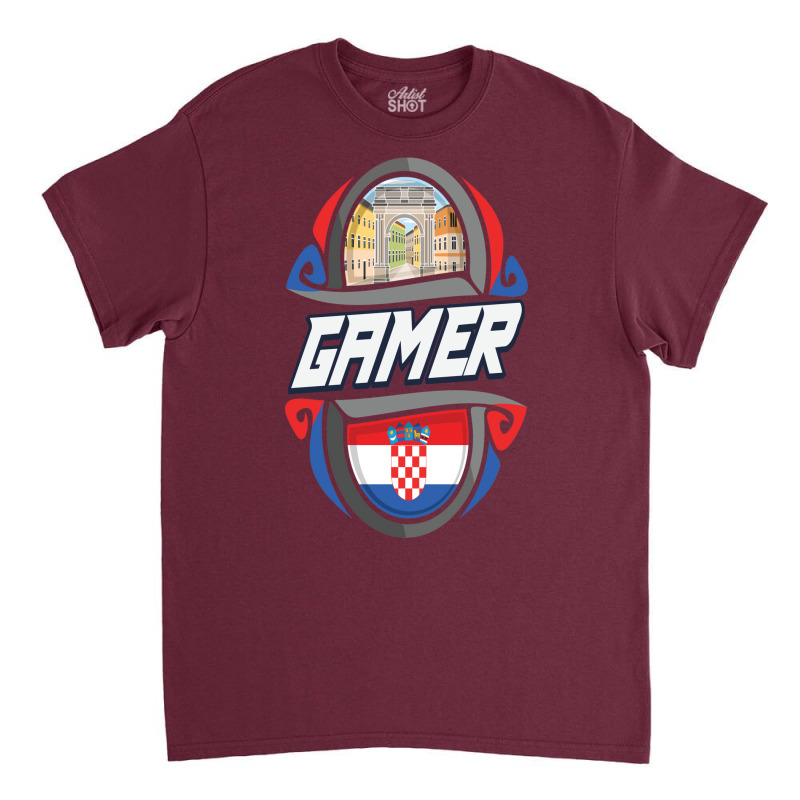 Croatia Gamer Croatian Classic T-shirt by gotlhesiranir | Artistshot