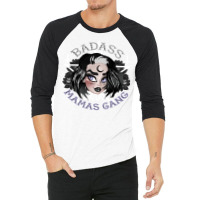 Badass Mamas Gang Goth Mama 3/4 Sleeve Shirt | Artistshot