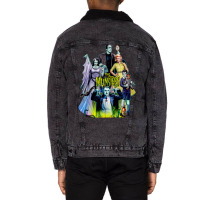 The Munsters Family Portrait Unisex Sherpa-lined Denim Jacket | Artistshot