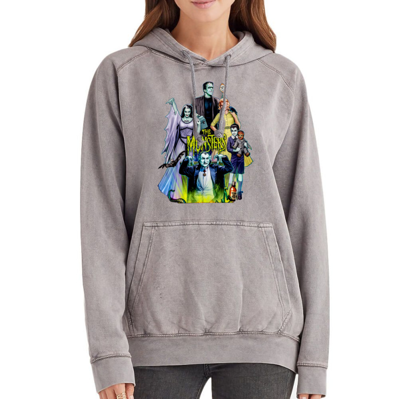 The Munsters Family Portrait Vintage Hoodie by daiktumlinay | Artistshot