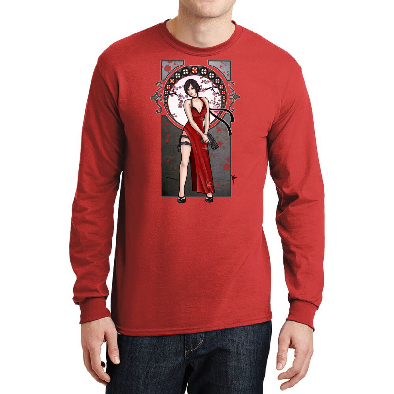 The B In The Red Dress Long Sleeve Shirts by thiloandel3 | Artistshot