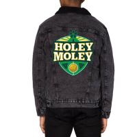 Holey Moley Unisex Sherpa-lined Denim Jacket | Artistshot