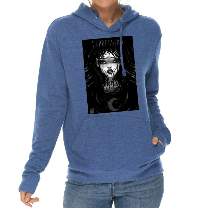 Depression Lightweight Hoodie by gotlhesiranir | Artistshot