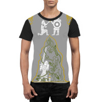 Beowulf Vs Grendel's Mother Graphic T-shirt | Artistshot