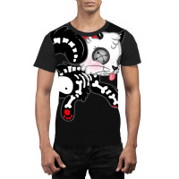 Skele Cat Red Version Graphic T-shirt | Artistshot