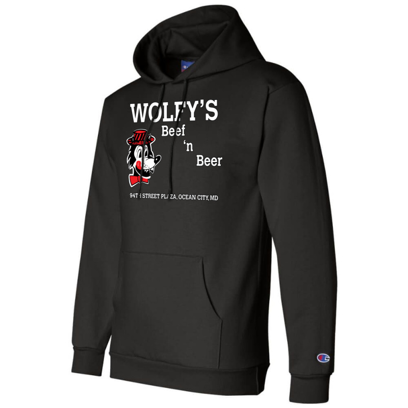 Wolfy's Beef N' Beer Champion Hoodie | Artistshot