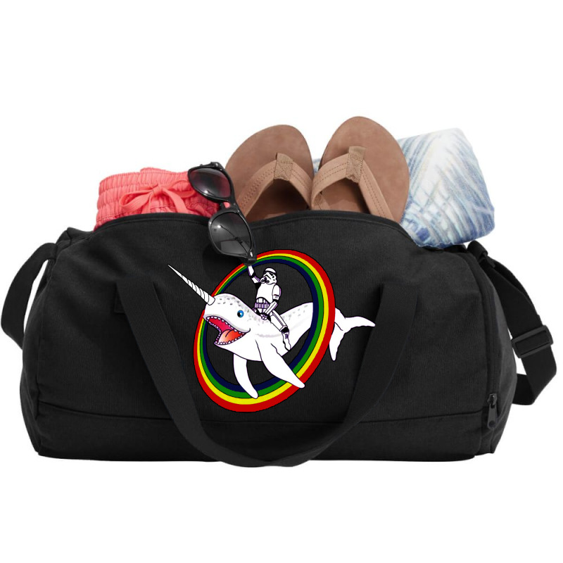 Narwhal Rainbow Funny Circus Duffel Bag | Artistshot