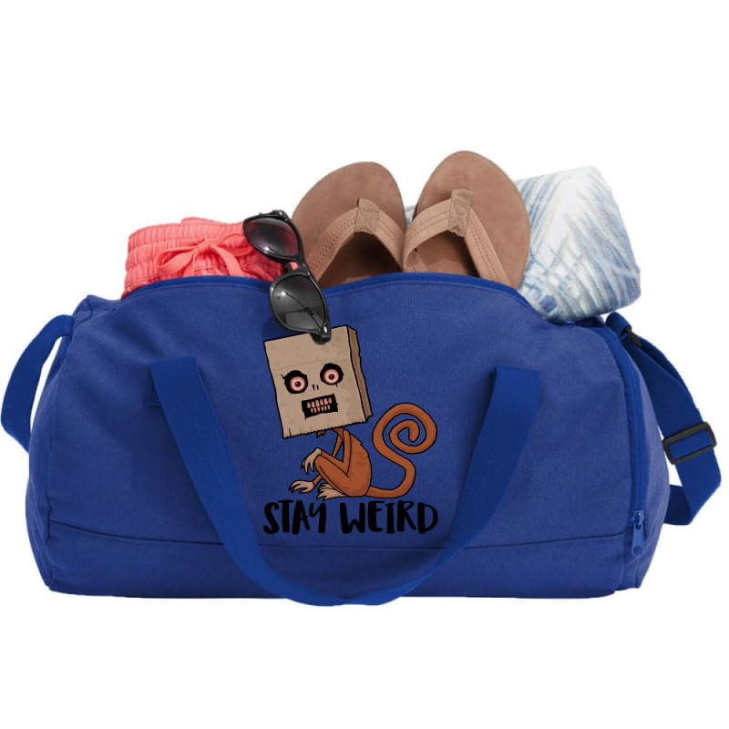 Stay Weird Sack Monkey Duffel Bag | Artistshot