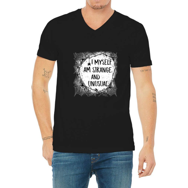 I Myself Am Strange And Unusual Halloween Hoodie Sweatshirt Pullover H V-neck Tee | Artistshot