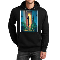 Young Girl Looks At The Magic Gate Unisex Hoodie | Artistshot