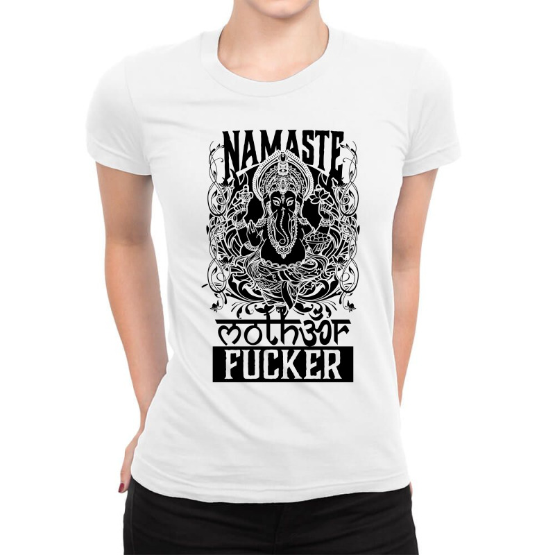 Namaste Ladies Fitted T-Shirt by tiococacola | Artistshot