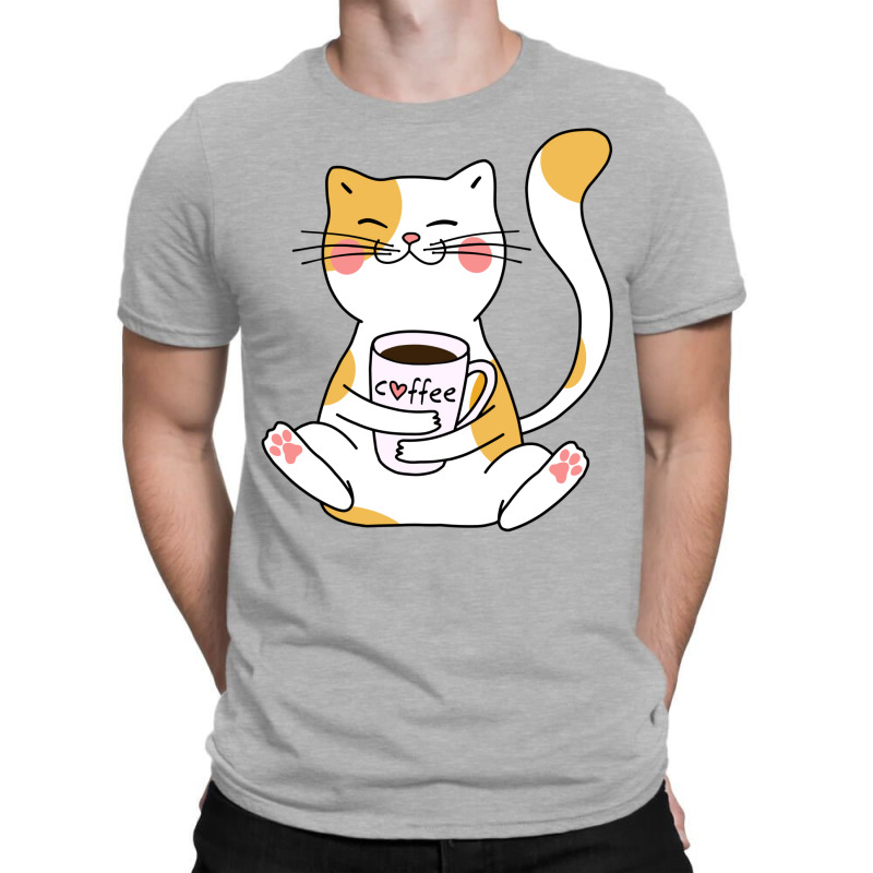 Cat And Coffee T-shirt | Artistshot