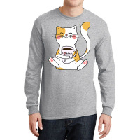 Cat And Coffee Long Sleeve Shirts | Artistshot