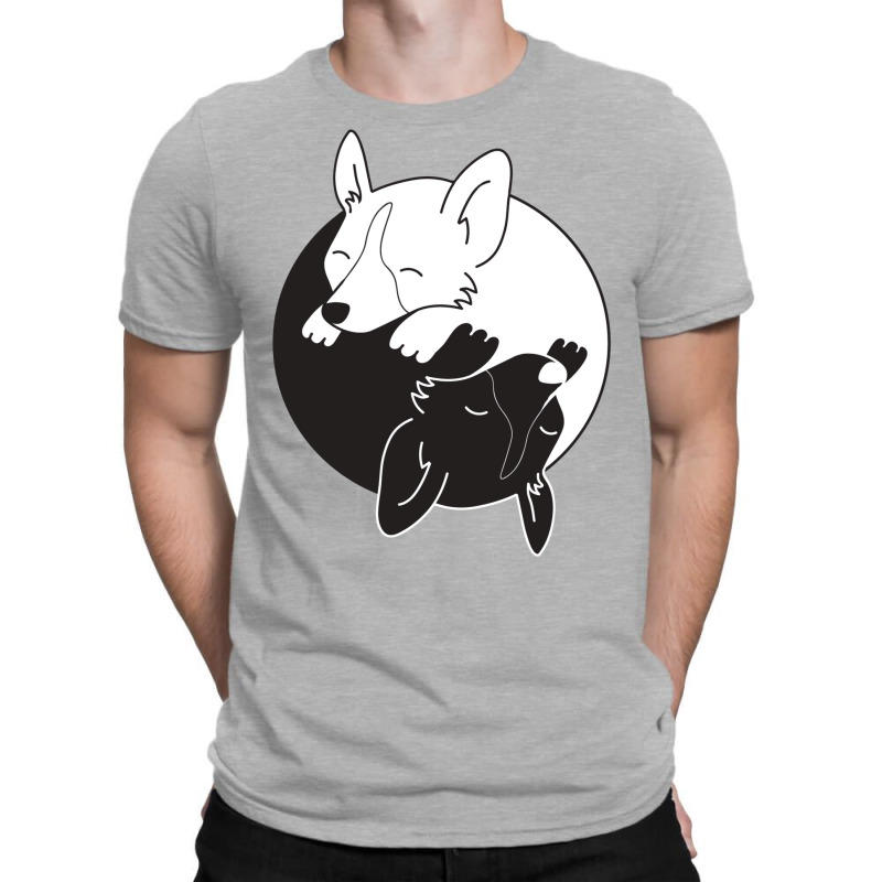 Corgi Dog Yin Yang T-shirt | Artistshot