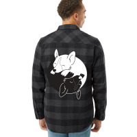 Corgi Dog Yin Yang Flannel Shirt | Artistshot