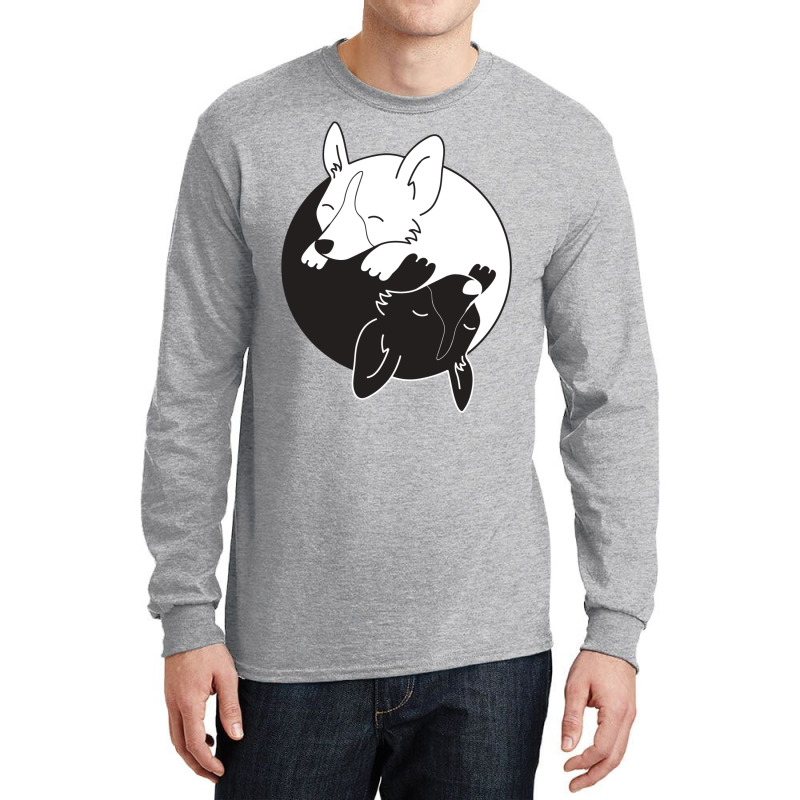 Corgi Dog Yin Yang Long Sleeve Shirts | Artistshot