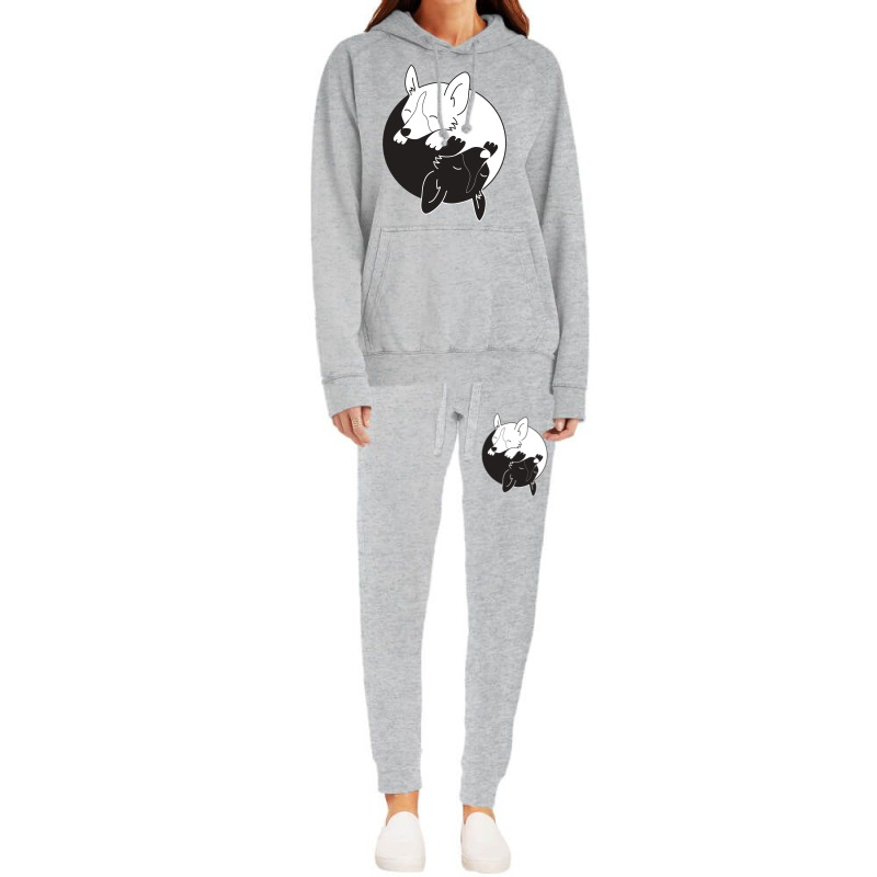 Corgi Dog Yin Yang Hoodie & Jogger Set | Artistshot