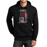 Normal Isn't Coming Back But Jesus Is Revelation 14 Usa Flag Unisex Hoodie | Artistshot