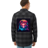 Gaming Retro Synthwave Flannel Shirt | Artistshot