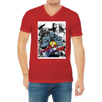 Fma  Edward And Alphonse  Manga Grouping V-neck Tee | Artistshot