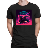 Motorcycle Retro Synthwave T-shirt | Artistshot