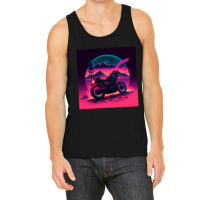 Motorcycle Retro Synthwave Tank Top | Artistshot