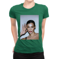 Bella Hadid Headshot Ladies Fitted T-shirt | Artistshot