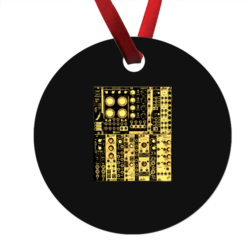 Eurorack Modular Synthesizer (yellow) Ornament | Artistshot