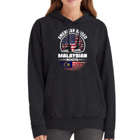 American Raised With Malaysian Roots Malaysia Malaysian Flag T Shirt Vintage Hoodie | Artistshot