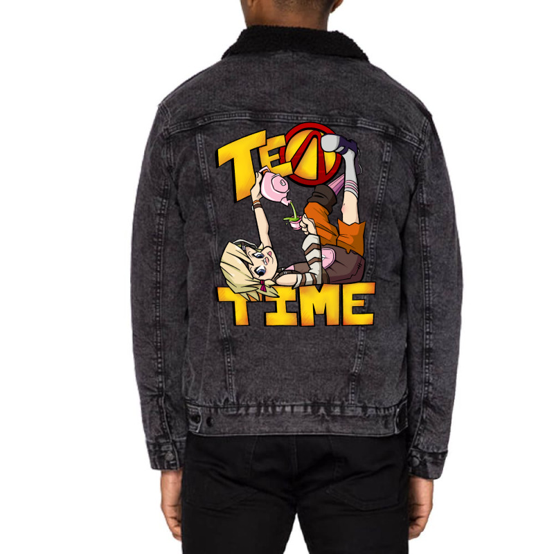 Tea Time Unisex Sherpa-lined Denim Jacket | Artistshot