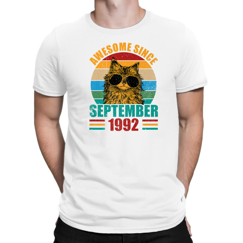 Awesome Since September 1992 30th Birthday 30 Years Old T-shirt | Artistshot