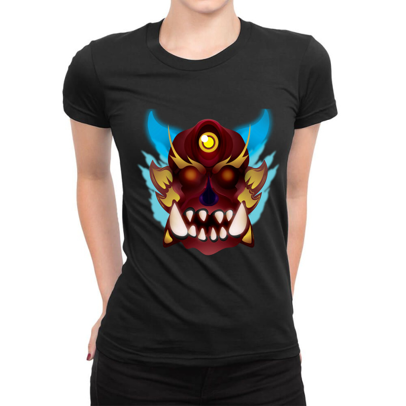 Limited Edition Azure Demon Ladies Fitted T-Shirt by michaelyounger19 | Artistshot