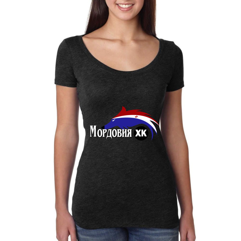 Mordovia-saransk-merch Women's Triblend Scoop T-shirt by stepshop | Artistshot