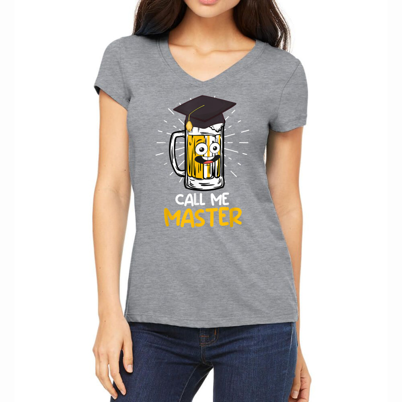 Call Me Master Beer University Masters Degree T Shirt Women's V-neck T-shirt | Artistshot