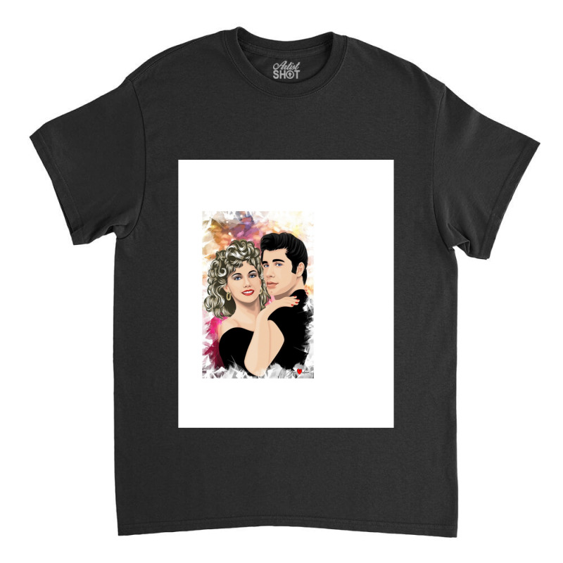 Tribute To Olivia Newtonjohn (and John Travolta) Classic T-shirt | Artistshot