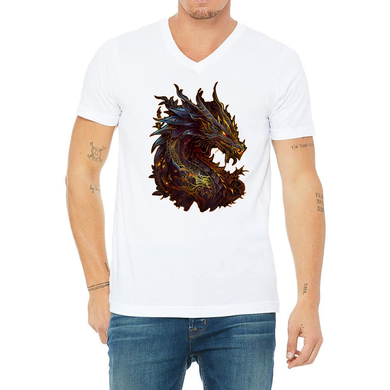 Dragon Chinese Zodiac Animal Horoscope Witchcraft T Shirt V-neck Tee | Artistshot