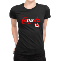 Enjoy Canada Flag 1 Ladies Fitted T-shirt | Artistshot