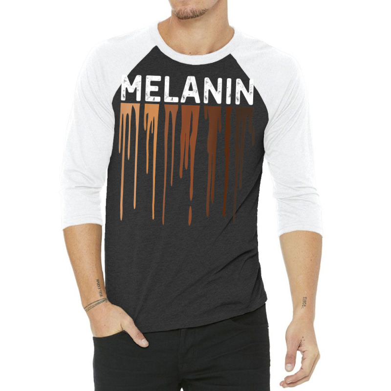 Drippin Melanin Tshirts For Women Pride  Gifts Black History T Shirt 3/4 Sleeve Shirt | Artistshot