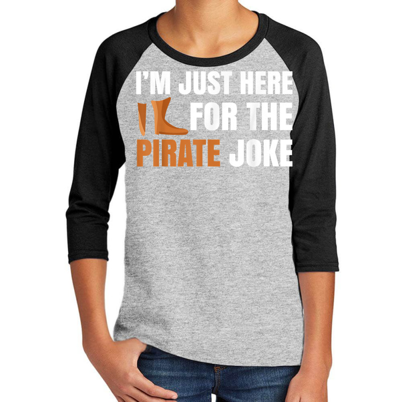 Leg Prosthetic Device Pegleg   Pirate Joke, Amputee Funny T Shirt Youth 3/4 Sleeve by delredske | Artistshot