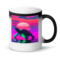 Beach Sunset Tortoise Painted Alligator Snapping Turtle T Shirt Magic Mug | Artistshot